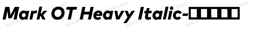 Mark OT Heavy Italic字体转换